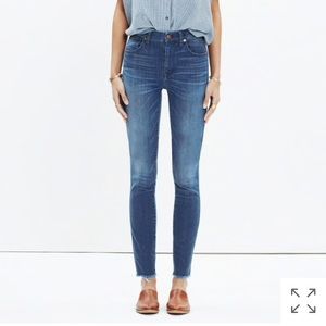 Madewell 10” high-rise skinny jeans in lynda wash
